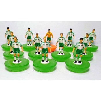 Subbuteo Andrew Table Soccer Northern Ireland 1982 World Cup Team on classic Hasbro bases